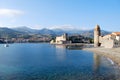 The sea in Collioure Royalty Free Stock Photo