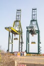 Sea container crane Royalty Free Stock Photo