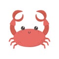 Sea crab marine nature isolated design icon
