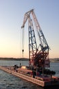 Sea crane Royalty Free Stock Photo