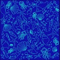 Sea creatures background