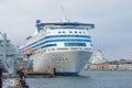 Sea cruise ferry of `Silja Symphony` close-up