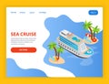 Sea Cruise Isometric Landing Page