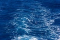 White trace from the ship and a waves in the Red Sea