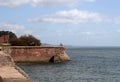 Sea defence wall Royalty Free Stock Photo