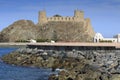 Sea defences at the Sultan's Palace complex with Al-Jalali fort Royalty Free Stock Photo