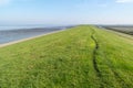 Sea between Frisian polders and North Sea, Netherlands Royalty Free Stock Photo