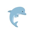 Isolated sea dolphin vector design Royalty Free Stock Photo