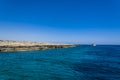 Sea dream in Protaras Paralimni, Cyprus, Greece Royalty Free Stock Photo