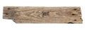 Sea drift wood plank isolated on white background Royalty Free Stock Photo
