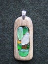 Sea driftwood pendant