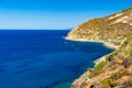 Sea in the Elba island near Chiessi, Italy Royalty Free Stock Photo