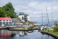 Sea entrance to Crinan canal, Scotland Royalty Free Stock Photo