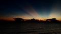Sea and evening sky in pattaya beach thailand Royalty Free Stock Photo