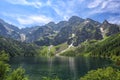 Sea Eye lake in the Polish Tatras. Lake of the top five best lakes in the world