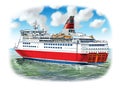 Sea ferry Royalty Free Stock Photo