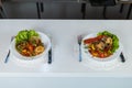 Sea fish stewed with vegetables. Cooking healthy dietary meals at home during the covid-19 lockdown