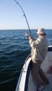 Sea fishing. Royalty Free Stock Photo