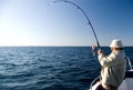 Sea fishing. Royalty Free Stock Photo