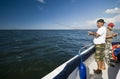 Sea fishing. Royalty Free Stock Photo
