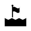 sea flag icon. Trendy sea flag logo concept on white background Royalty Free Stock Photo
