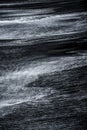 White Sea Foam, Black Volcanic Sand Royalty Free Stock Photo