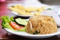 Sea food fried rice Royalty Free Stock Photo