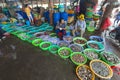 Sea food market in Saigon in Vietnam
