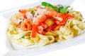 Sea food pasta Royalty Free Stock Photo