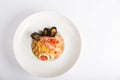Sea food pasta Royalty Free Stock Photo