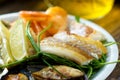 Sea food plate Royalty Free Stock Photo