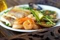 Sea food plate Royalty Free Stock Photo