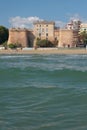 Sea and Fort Sangallo. Nettuno, Lazio, Italy