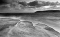 Sea Freshwater 3 flat rocks BW