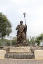 Statue of Saint Peter in Capharnaum Royalty Free Stock Photo