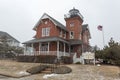 Sea Girt Lighthouse in the Snow