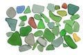 Sea glass background Royalty Free Stock Photo