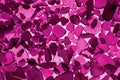 Sea glass background in Viva Magenta. Red leaf top view Royalty Free Stock Photo