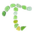 Sea glass symbol Royalty Free Stock Photo