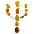 Sea glass symbol Royalty Free Stock Photo