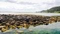 Sea gulf on Cies Islands in Atlantic, Spain Royalty Free Stock Photo