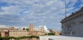 Sea gull with Rome old skyline