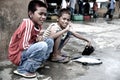 The Sea Gypsies. Bajau People Selling Fish