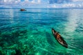 Sea Gypsy Kids on their Sampan - Mabul Island, Malaysia