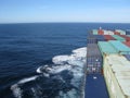 Sea and horizon from a container ship 4