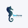 Sea horse icon Logo and symbol template vector design Royalty Free Stock Photo