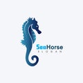 Sea horse icon Logo and symbol template vector design Royalty Free Stock Photo