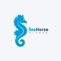 Sea horse icon Logo and symbol template vector design Royalty Free Stock Photo