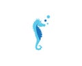 Sea horse icon and symbol vector illustration Royalty Free Stock Photo