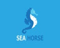 Sea horse icon and symbol vector illustration Royalty Free Stock Photo